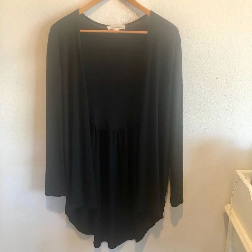 Painted Threads Long Black Cardigan - Picture 8 of 8